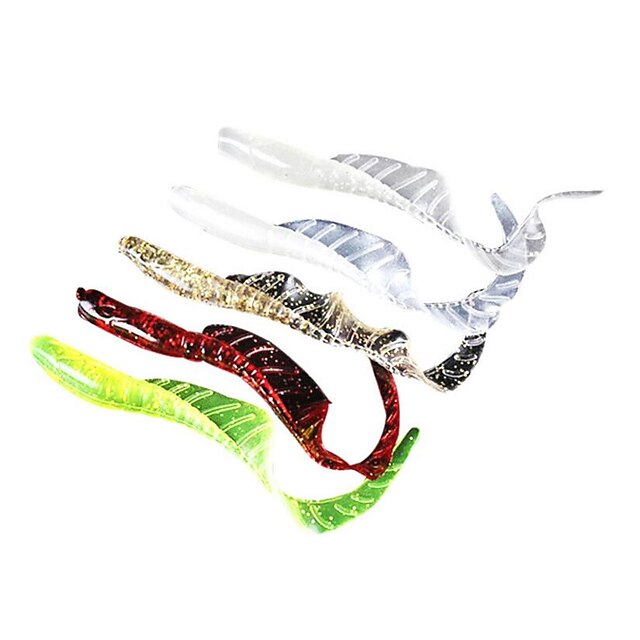  4 pcs Weiche Fischköder / Gummifische Trolling Köder Softjerk sinkend Bass Forelle Pike Seefischerei Köderwerfen Spinnfischen Kunststoff / Bootsangeln / Schleppangelfischen