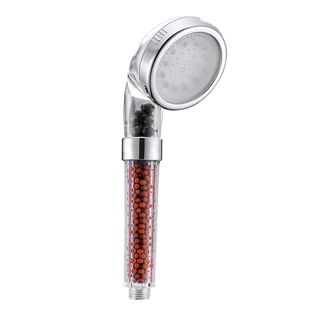  LED fargeskiftende dusjhode 2 vannmodus 7 farger glødelys automatisk skiftende håndholdt dusjhode