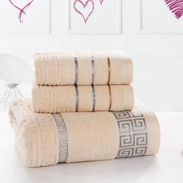 Superior Quality Bath Towel, Striped Pure Cotton 1 pcs