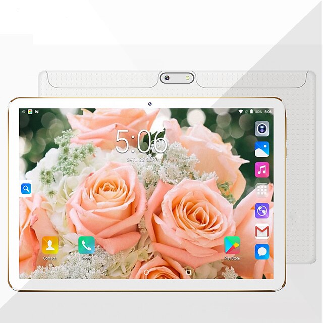  MTK6753 10.1 polegada Tablet Android (Android 8.0 1280 x 800 Octa Core 1GB+16GB) / 64 / Mini USB / Entrada do Chip / Protetor de Entrada de Fones 3.5mm