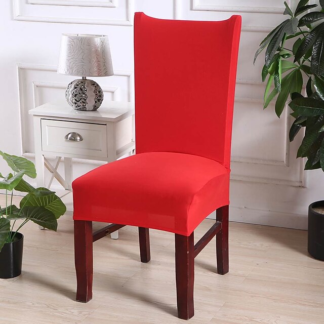  Chair Cover Dining Chair Slipcover Super Fit Stretch Removable Washable Short Dining Chair Protector Cover Seat Slipcover for Hotel/Dining Room/Ceremony/Banquet Wedding Party