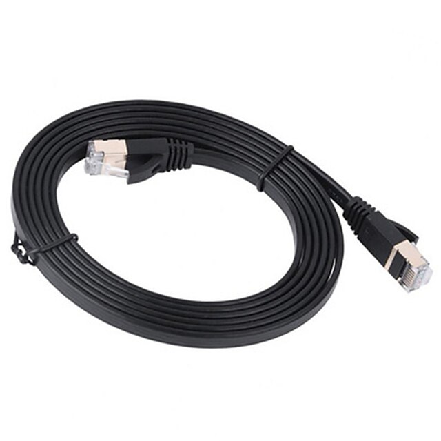  Ethernet Cable CAT7 Network Cable Flat Cable Patch Cord 2M