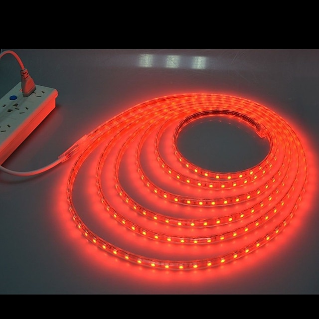  tira de luces led a prueba de agua 30m 98.4ft luces tiktok 5050 smd 1800leds con enchufe de la ue blanco cálido blanco rojo amarillo azul verde cortable para casa comedor sala de estar bar