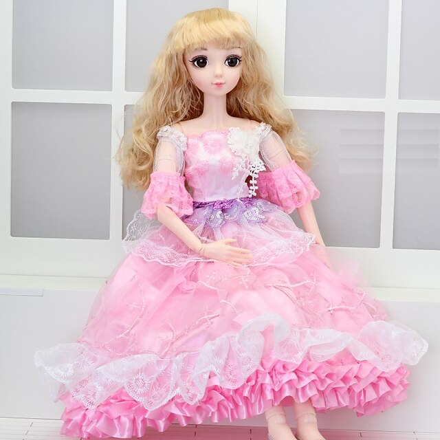  Princess Dresses For Barbie Doll Cotton Satin Dress For Girl's Doll Toy