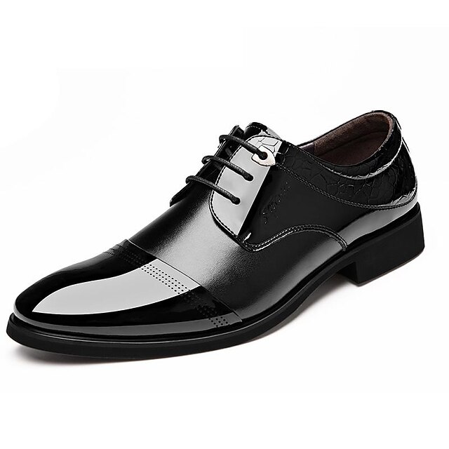  رجالي أحذية رسمية جلد محفوظ الربيع / الخريف الأعمال التجارية / كاجوال أوكسفورد غير الانزلاق ألوان متناوبة بني / أسود / البس حذائك