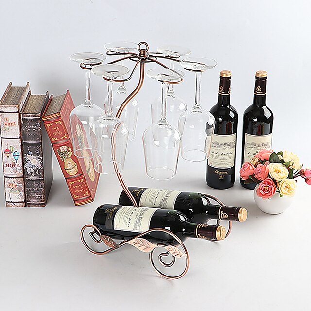  Wine Rack Classic Wrought Iron Wine Racks 1pc Wine Accessories for Barware