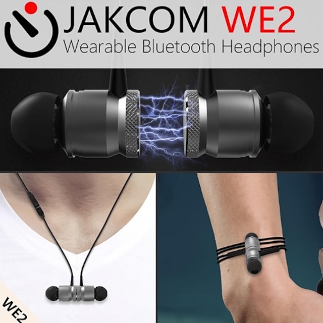  JACKLEO WE2 Fone de ouvido com pescoço Sem Fio V4.1 Isolamento de ruído Com Microfone Com controle de volume Atração de ímã Esporte e Fitness