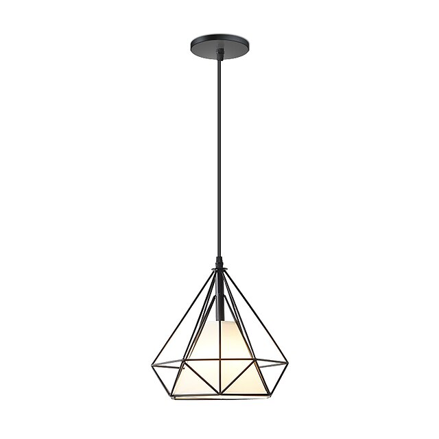 Lights & Lighting Pendant Lights | 25 cm Single Design Pendant Light Metal Geometrical Painted Finishes LED Modern Country 220-2