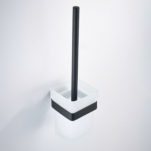 Toilet Brush Holder New Design Stainless Steel Bathroom Accessory Wall Mounted 1pc 5