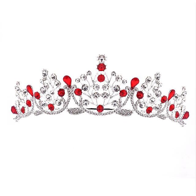  Legering kroon tiara's met Sprankelend glitter / Glitter 1 stuk Bruiloft / Feest / Uitgaan Helm