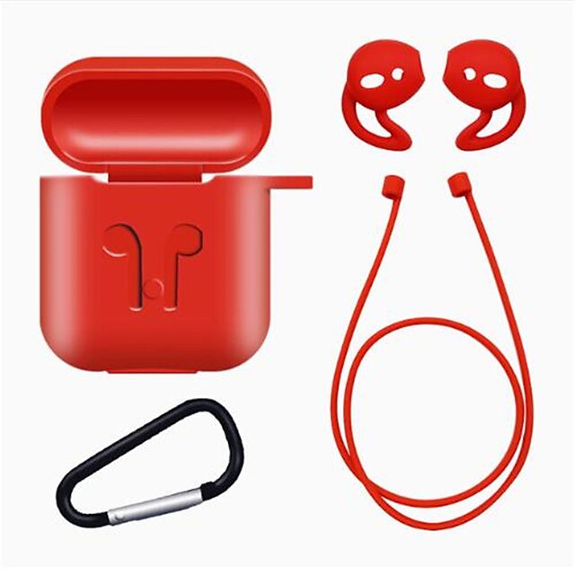  1set tpu סיליקון Bluetooth אוזניות אלחוטיות במקרה עבור airpods כיסוי מגן ואביזרים עור עבור תפוח airPods תיבת טעינה
