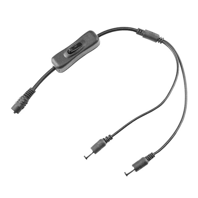  złącze kabla zasilającego dc jack 1 żeński do 2 wtyk męski adapter adapter rgb rgbw przełącznik kablowy do kamery cctv led