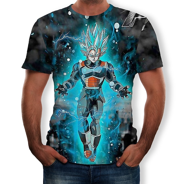  Inspired by Dragon Ball Cosplay T-shirt Terylene 3D T-shirt For Men's