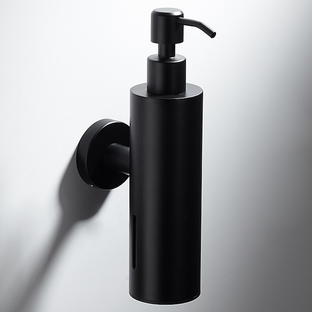  Shampoospender für die Dusche, mattschwarzer Edelstahl-Seifenspender zur Wandmontage