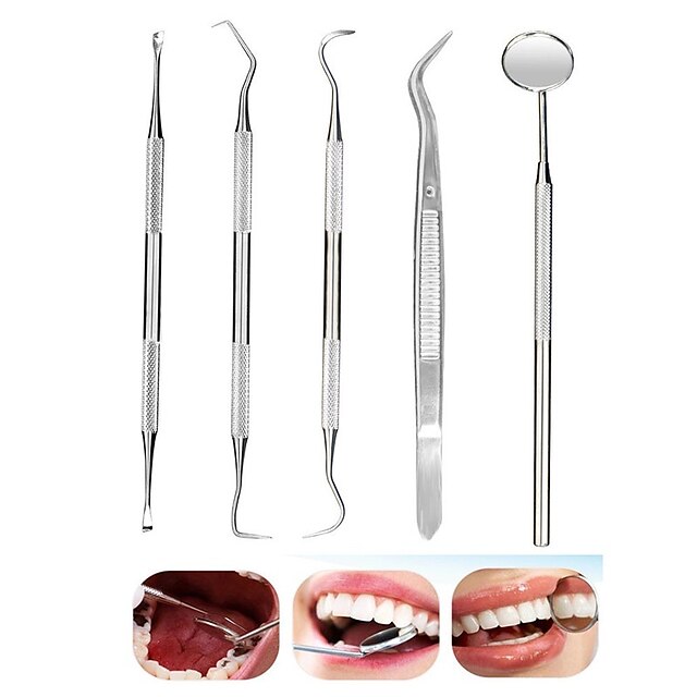  KYLINSPORT 5 pcs tooth Personal Care Health Care Lint 211# Stainless Steel 7075 Aluminium 0.15 kg Mirrored Pivoting and Flexing Head N / A 0.15 kg