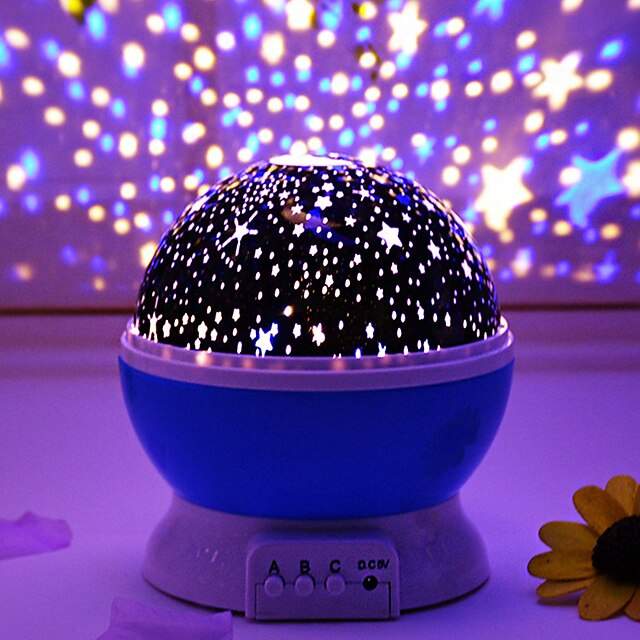  Rotatable Starry Projector Nebula Projector Night Light Tiktok Star Light LED Intelligent Projection Lamp for Room USB Charger or 4*AAA Battery Romantic Gift 