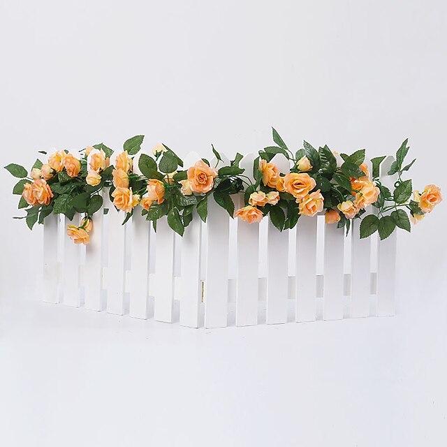 Home & Garden Home Decor | 220cm/86 Artificial Flower Plastic Wedding Vine Wall Flower Vine 1 Bouquet - IX98532