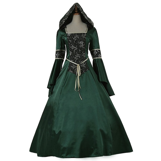  Πριγκίπισσα Μαρία Αντωνιέτα Floral στυλ Ροκοκό Βικτοριανό Αναγέννησης Φορέματα χορού Φορέματα Κοστούμι πάρτι Χορός μεταμφιεσμένων Γυναικεία Δαντέλα Στολές Πράσινο Πεπαλαιωμένο Μεταμφίεση