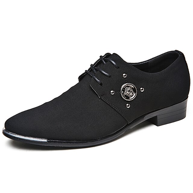  Men's Formal Shoes Elastic Fabric Summer Business / Casual Oxfords Breathable Black / Outdoor