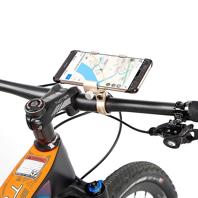  מתקן טלפון לאופניים מתכווננת נגד החלקה Anti-Shake ל אופני כביש אופני הרים Aluminum Alloy רכיבת אופניים כחול אפור חום בהיר