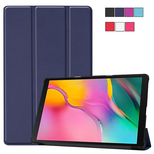  Case For Samsung Galaxy Tab S4 10.5 (2018) / Tab A2 10.5(2018) T595 T590 / Samsung Tab S5e T720 10.5 Shockproof / with Stand / Ultra-thin Full Body Cases Solid Colored Hard PU Leather