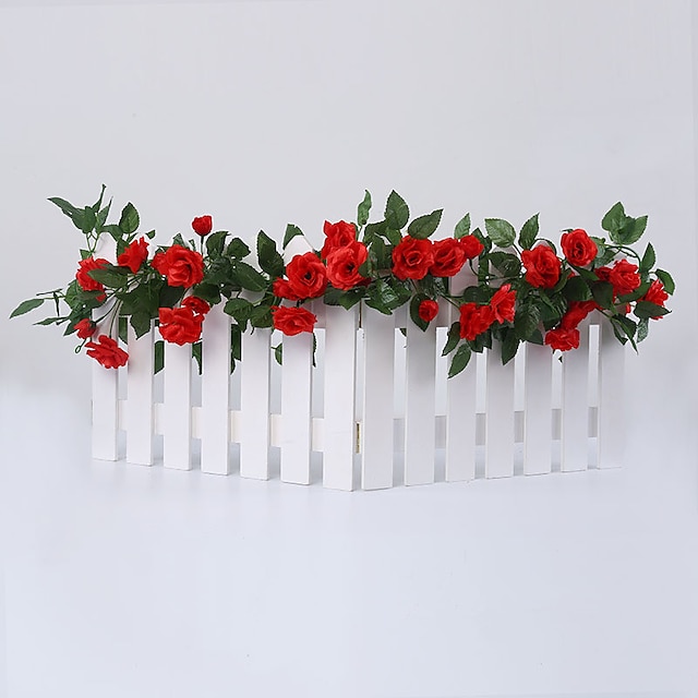 Home & Garden Home Decor | 220cm/86 Artificial Flower Plastic Wedding Vine Wall Flower Vine 1 Bouquet - IX98532