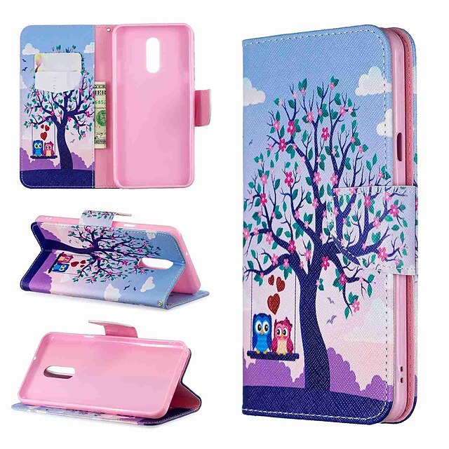  Case For LG LG Stylo 4 / LG Stylo 5 / LG K10 2018 Wallet / Shockproof / with Stand Full Body Cases Tree / Animal Hard PU Leather