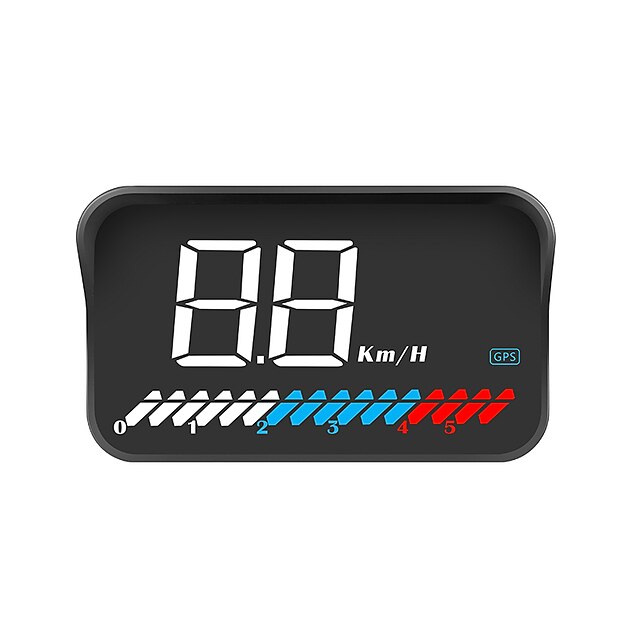  3.5 inch LED Wired Head Up Display LED Indicator for Car Measure Driving Speed
