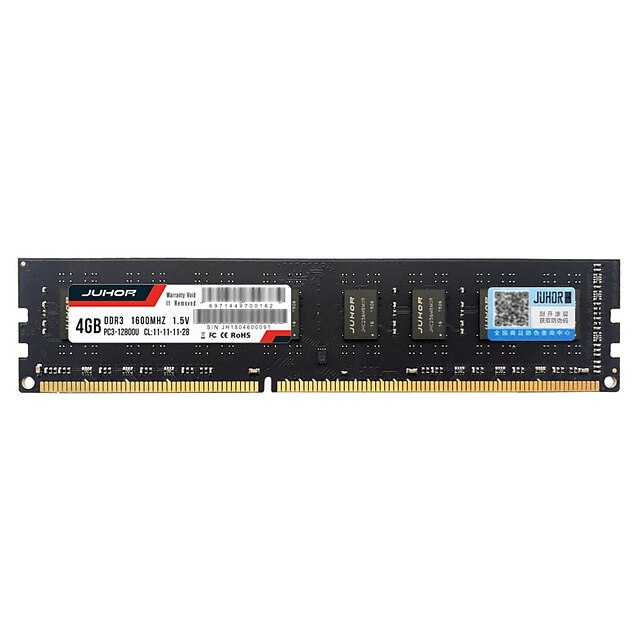  JUHOR RAM 4Gt DDR3 1600 MHz Pöytämuisti DDR3 1600 4GB