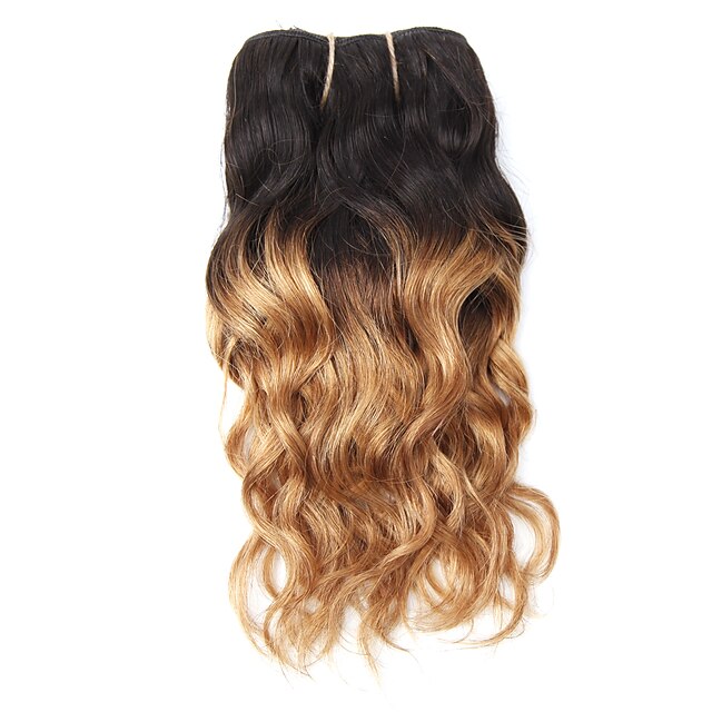  1 Bundle Brazilské vlasy Klasický Volné vlny Panenské vlasy Tónované 8 inch Tónované Lidské vlasy Vazby Žhavá sleva Rozšíření lidský vlas