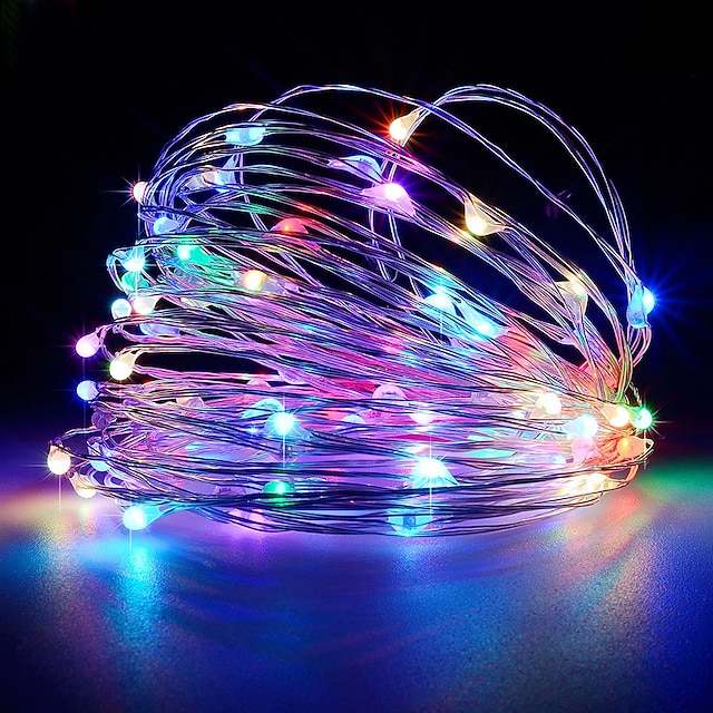 Fairy Lights Plug in 8 Modes 10M 100 LED USB String Lights with Adapter ...