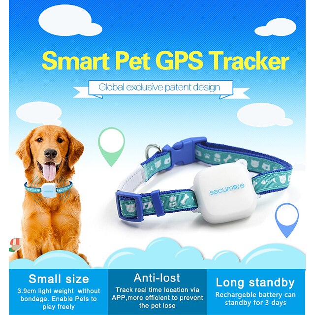 smart pet GPS tracker mini hund locator position krage exakt GPS