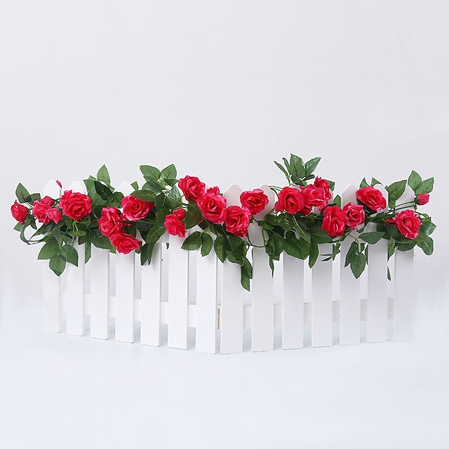 Home & Garden Home Decor | 220cm/86 Artificial Flower Plastic Wedding Vine Wall Flower Vine 1 Bouquet - IX98532