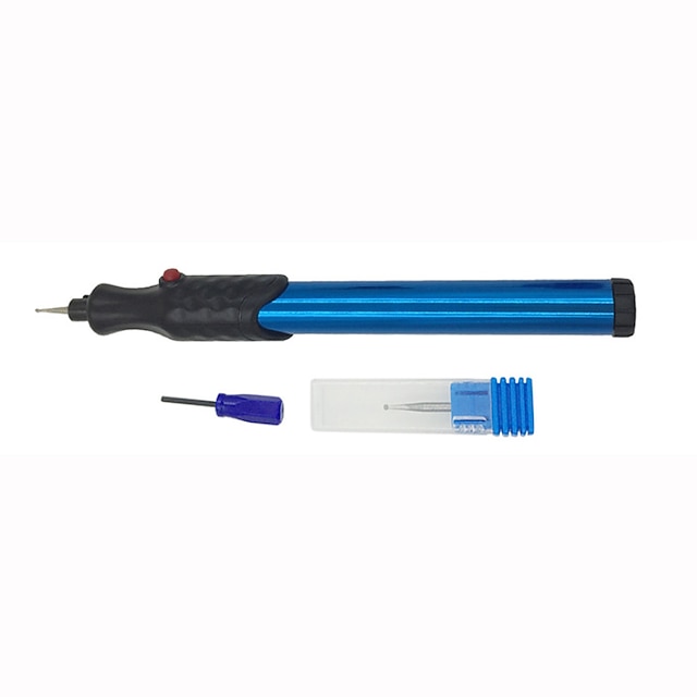 taiwanese mini-slijpmachine micro-slijpen pen graveren pen glas rvs graveren pen ei graveren blauw