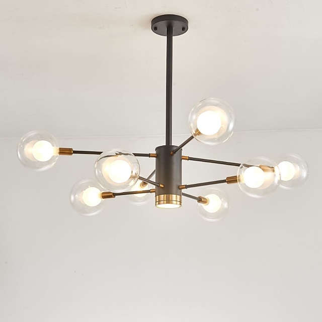  97 cm hengende lanterne design lysekrone metall sputnik globe empire malt finish moderne kunstnerisk 220-240v