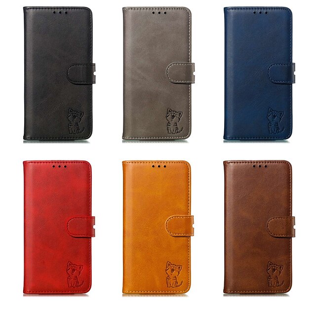  Funda Para Samsung Galaxy S9 / S9 Plus / S8 Plus Cartera / Soporte de Coche / Antigolpes Funda de Cuerpo Entero Un Color Dura Cuero de PU