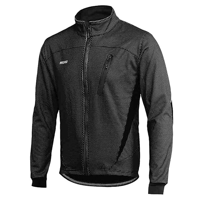 Arsuxeo Men's Cycling Jacket Winter Thermal Warm Windproof Breathable