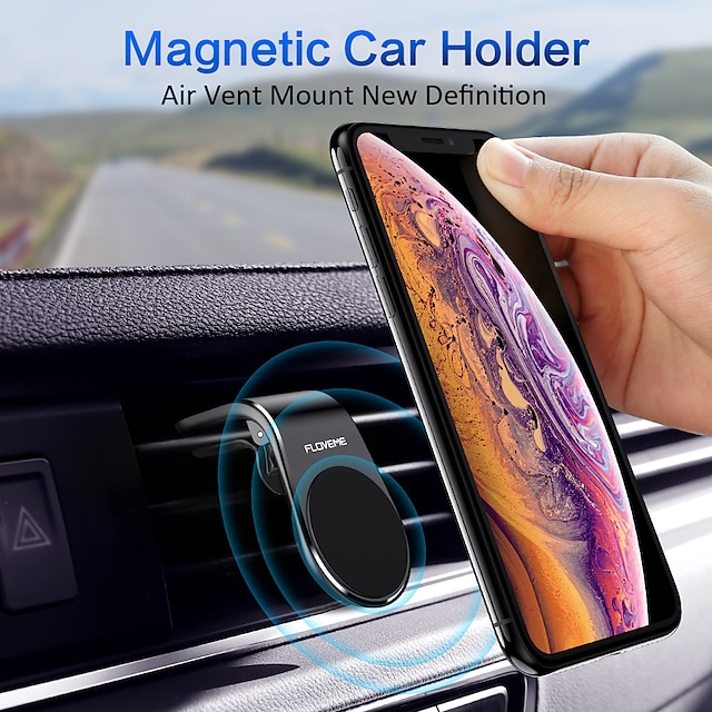  Holder Car Mount Stand Holder Air Outlet Grille Magnetic Type Stand ABS