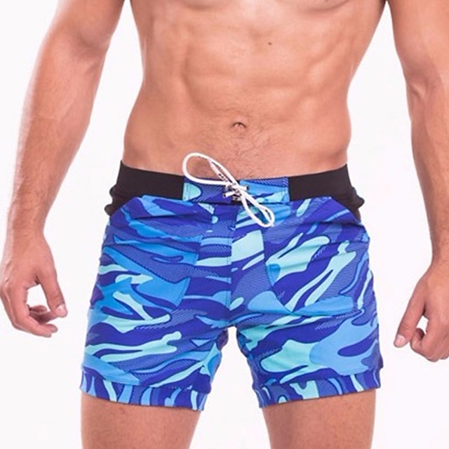  Men's Quick Dry Swim Trunks Swim Shorts 2 in 1 Drawstring Board Shorts Bathing Suit Camo / Camouflage Swimming Surfing Beach Water Sports Summer