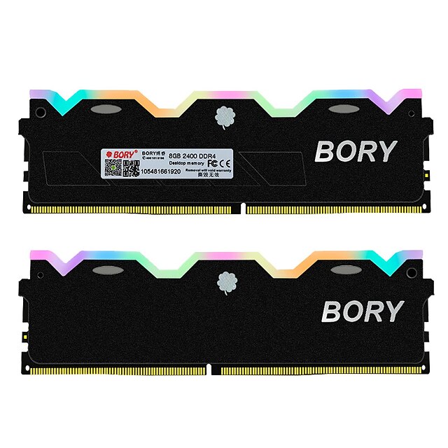  BORY RAM 8 γρB DDR4 2400MHz Μνήμη Desktop RGB DDR4 FLASHING RAM 8GB 2400MHz