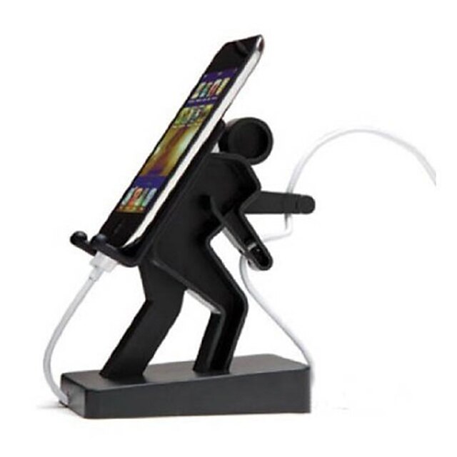  креативная подставка для мобильного телефона / держатель для iphone / ipod / mp3 / touch (модель m010434) (черная)