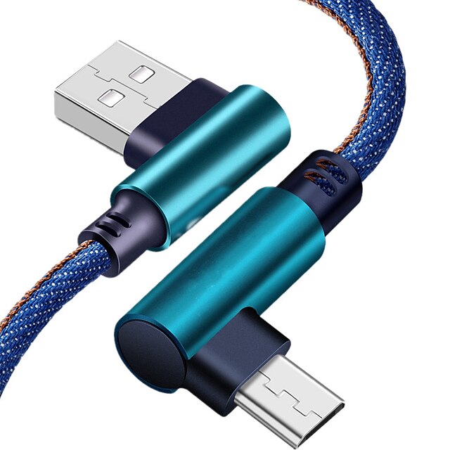  מיקרו USB כבל 2.0M (6.5Ft) קלוע ניילון מתאם כבל USB עבור Xiaomi