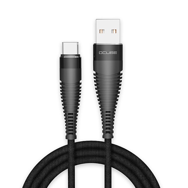  Type-C Cable 1.2m(4Ft) 2 A Braided Zinc Alloy / Nylon Cable For Macbook / Samsung / Huawei