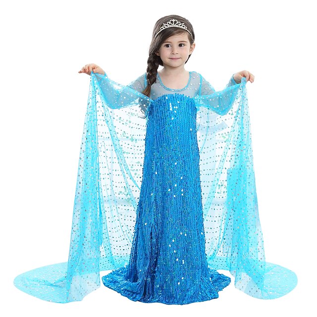 Frozen Princess Elsa Dress Flower Girl Dress Girls' Movie Cosplay A ...