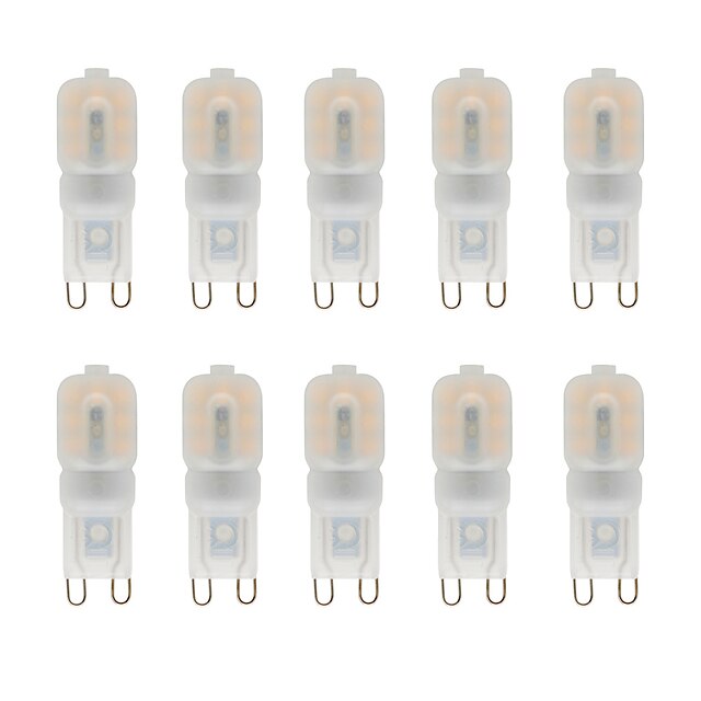  10 stk 3 W LED maislys LED bi-pin lys 3000 lm G9 T 14 LED perler SMD 2835 varm hvit hvit 220-240 V 110-120 V