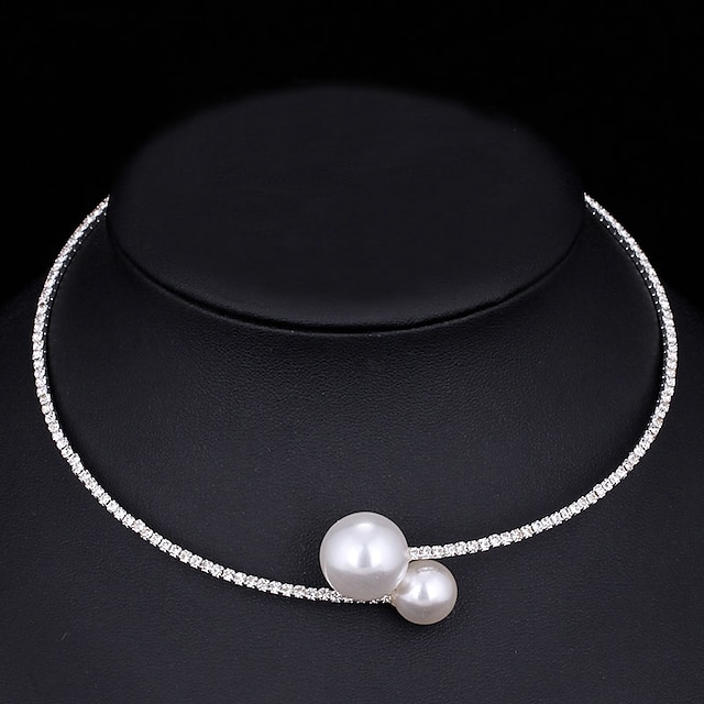  1pc Necklace For Women's Wedding Gift Daily Imitation Pearl Imitation Diamond