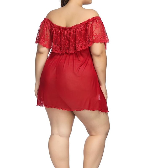 Women's Plus Size Babydoll & Slips Sexy Lingerie Chemises & Negligees 1 ...