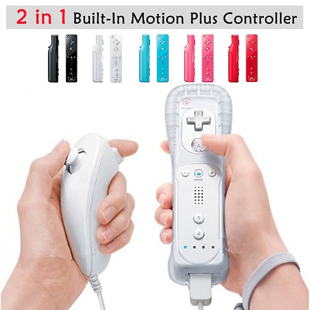  Bezprzewodowy Kontroler gry Na Wii U / Wii , Wii MotionPlus Kontroler gry Metal / ABS 1 pcs jednostka