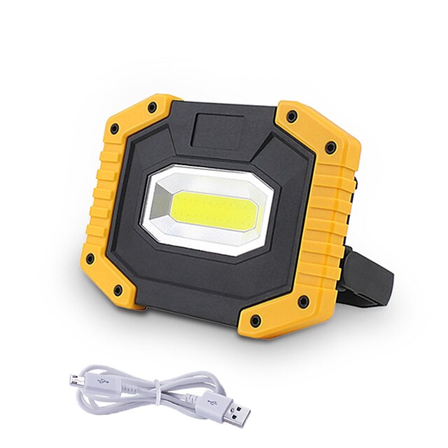  1pc 30 W COB Lighting Outdoor Lights Camping Light Emergency Portable Light Mobile Power Search Lawn Lamp Waterproof Courtyard 1 LED Beads