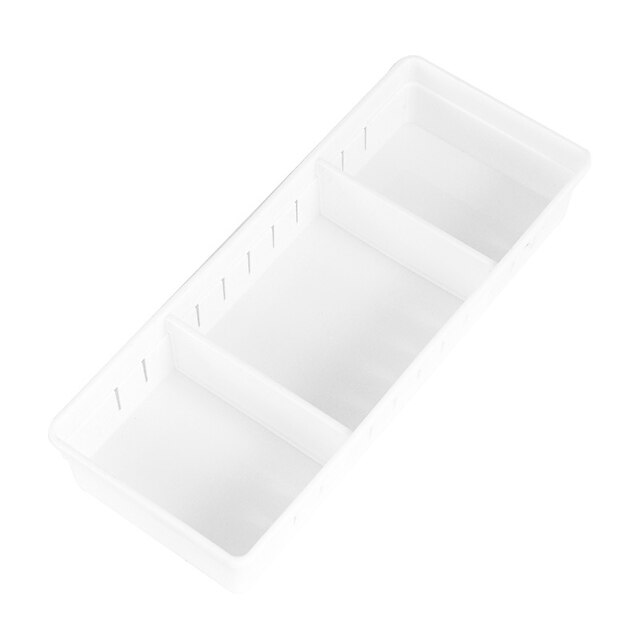  Plastic Adjustable Drawer Organizer Home Kitchen Board Divider Makeup Storage Boxes